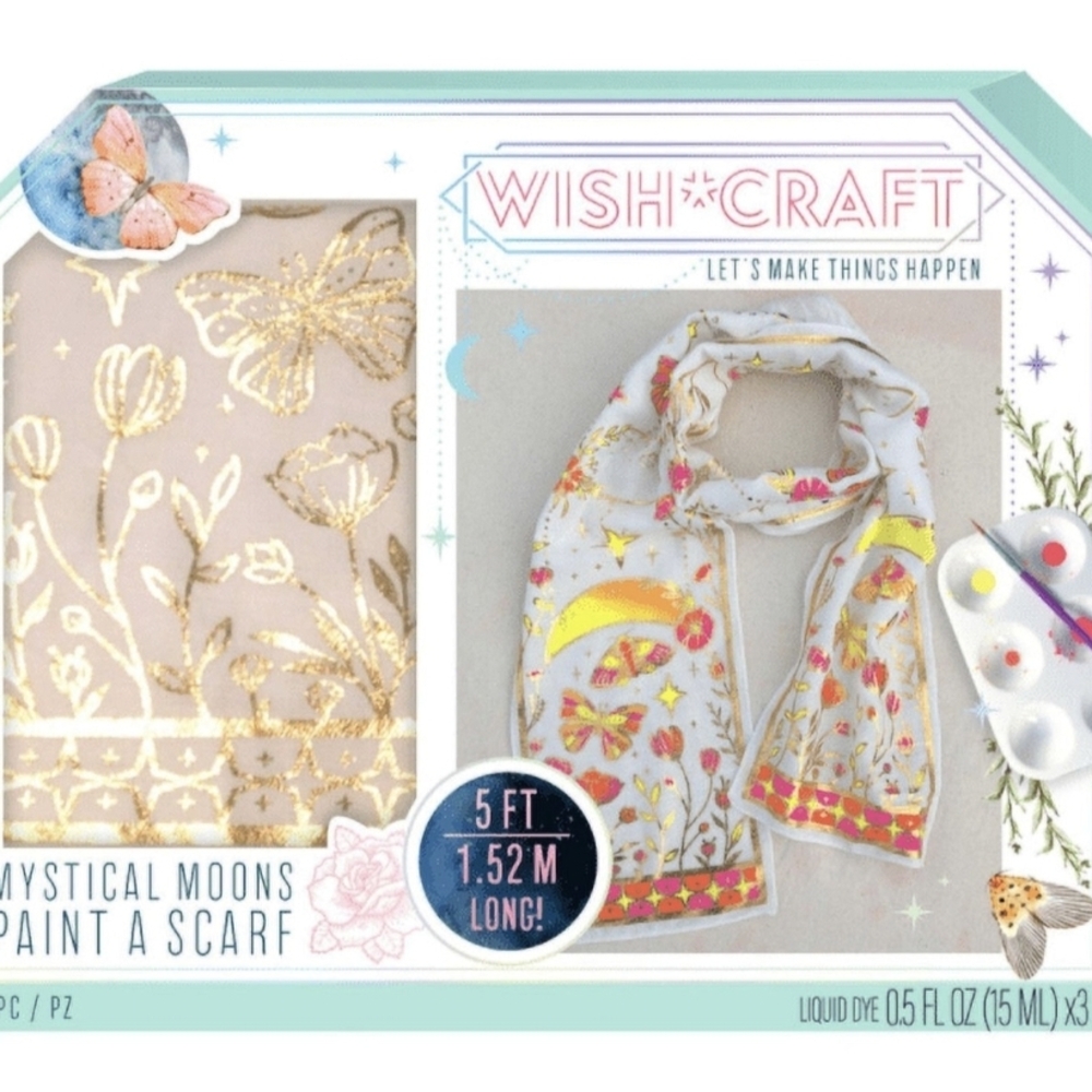 Wish*Craft Mystical Moons Paint a Scarf Kit